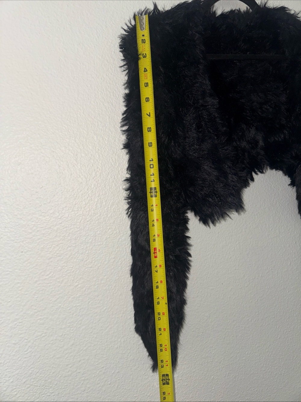 Black Faux Fur Shrug Bolero Jacket Open Front cardigan size small/medium formal - Picture 7 of 8